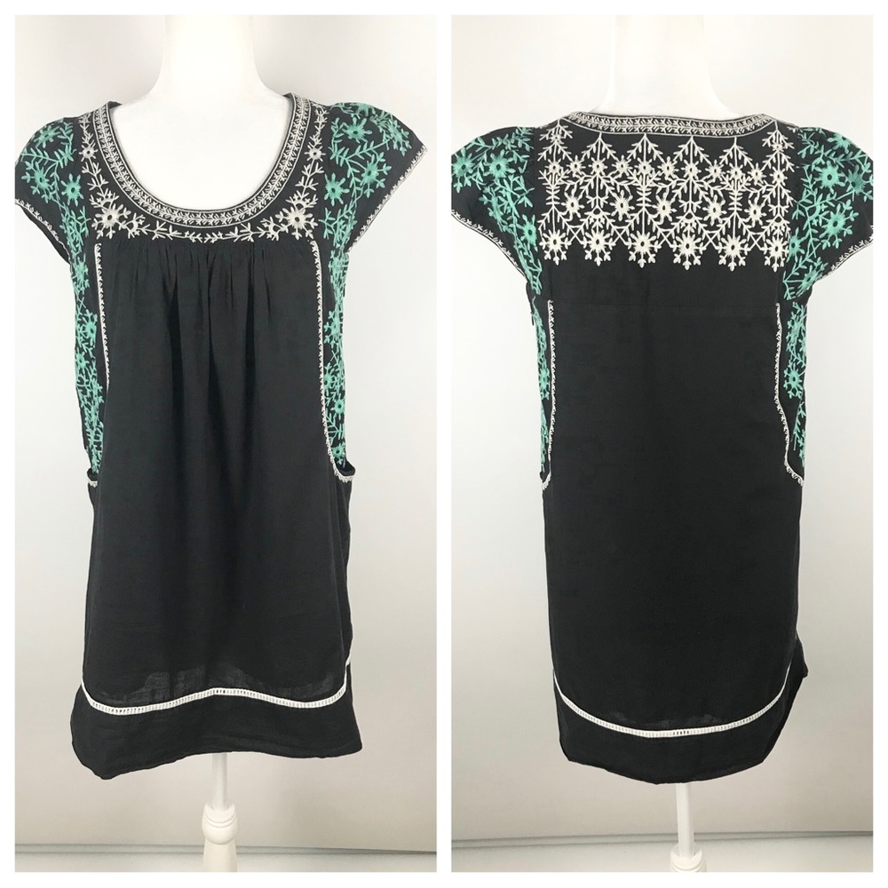 Theme Embroidered Tunic Dress